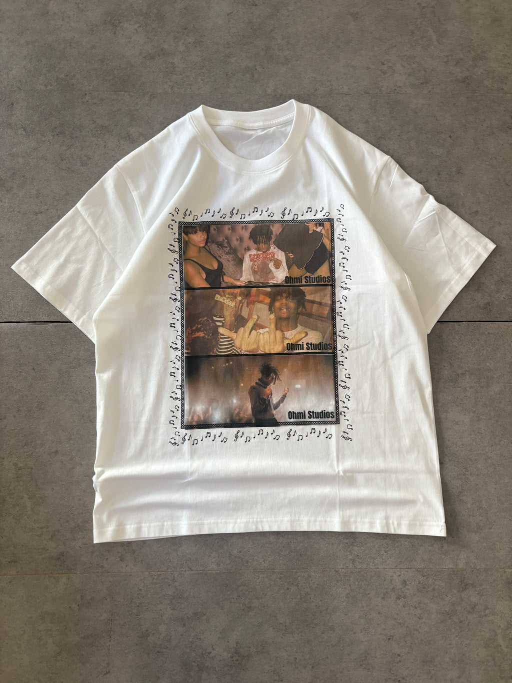 White Carti collage tee