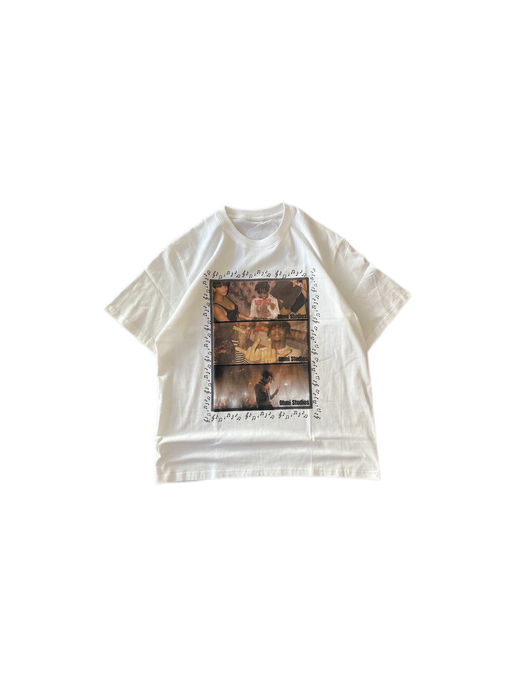 White Carti collage tee