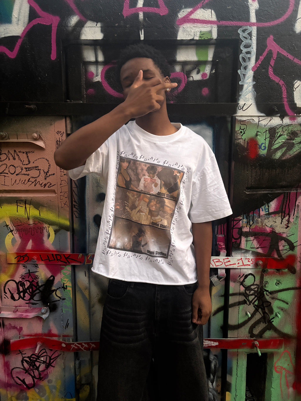White Carti collage tee
