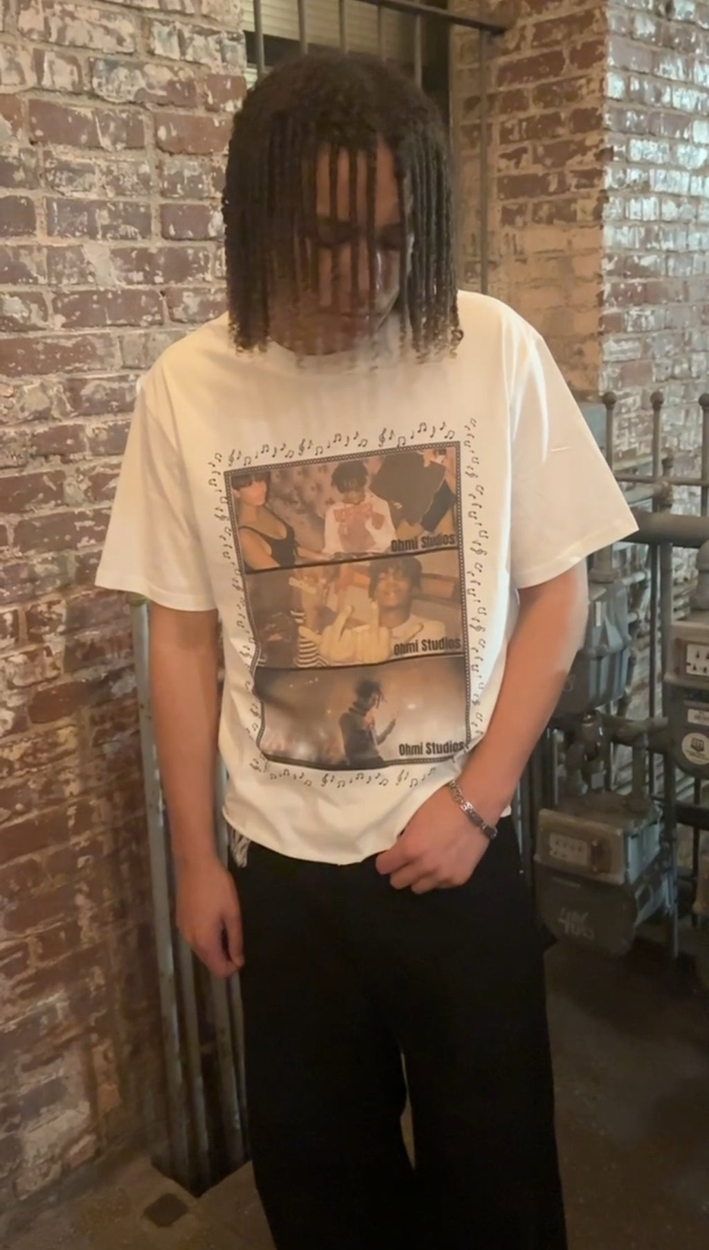 White Carti collage tee